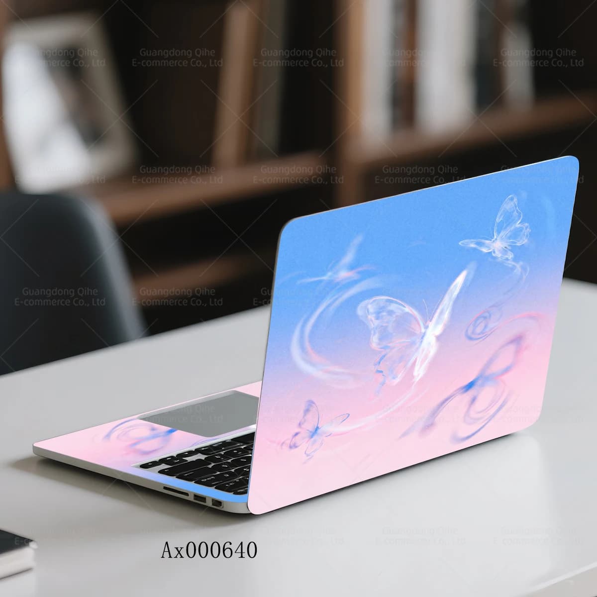 2 Skin Pieces for Laptop with Crystal Butterfly, Anti-Graff, Waterproof, For All Laptop Brands, MacBook, Tablet, Keyboard, Waterproof Accessories