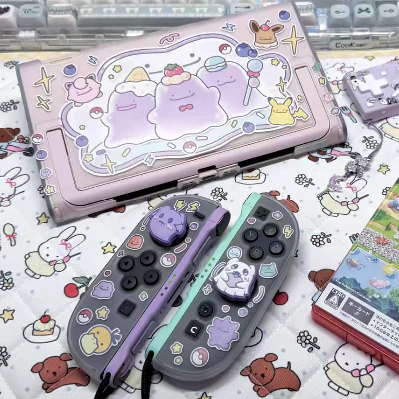 Nuova custodia protettiva rigida semitrasparente Ditto compatibile con console Switch 2 OLED, cover rimovibile per controller Joy-Con e accessori correlati