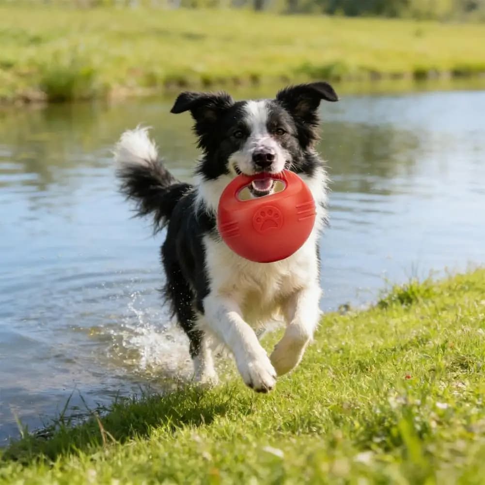 Kettlebell Shape Cane Floating Toy, Morsi Resistant Plastic, Tooth Cleaning, Interactive Game Safe for Puppy Open Training