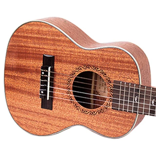 MS2812 28 Inch Guitalele, Acoustic Ukulele, Mini Travel Guitar with Rosewood Fingerboard, Natural Finish