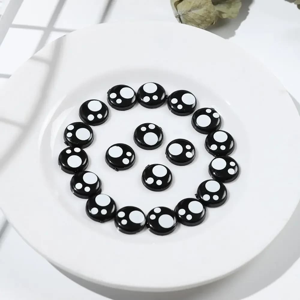20/40pcs 8-14mm Black Plastic Safety Eyes White Bear Doll Animal Puppet Crafts Children Kids DIY Toys Plush Doll Accessories