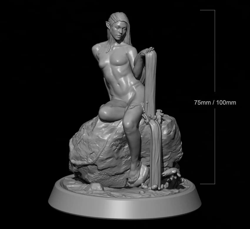 1/24 75mm 1/18 kit modello in resina da 100mm ragazza nuda non verniciata nessun colore RW-141