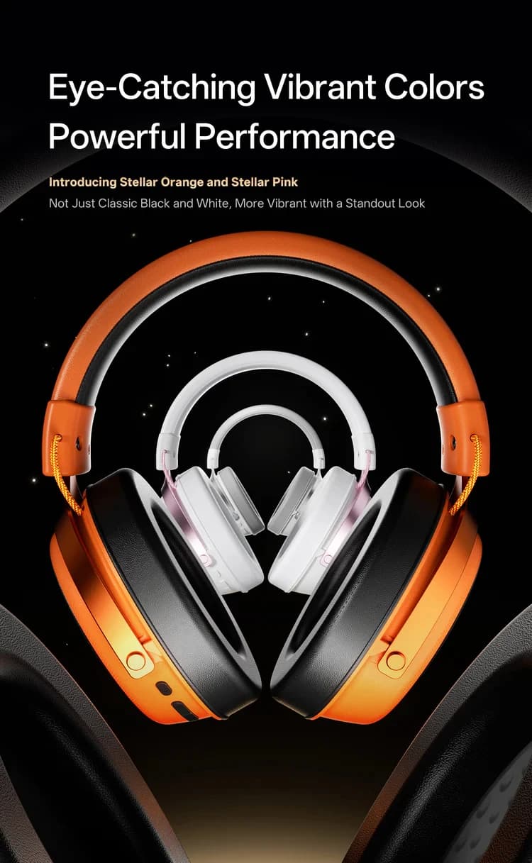 Cuffie da Gaming Neptune N9 Portatili ed Economiche, Leggere, Wireless con Cancellazione del Rumore e Microfono per Giocatori