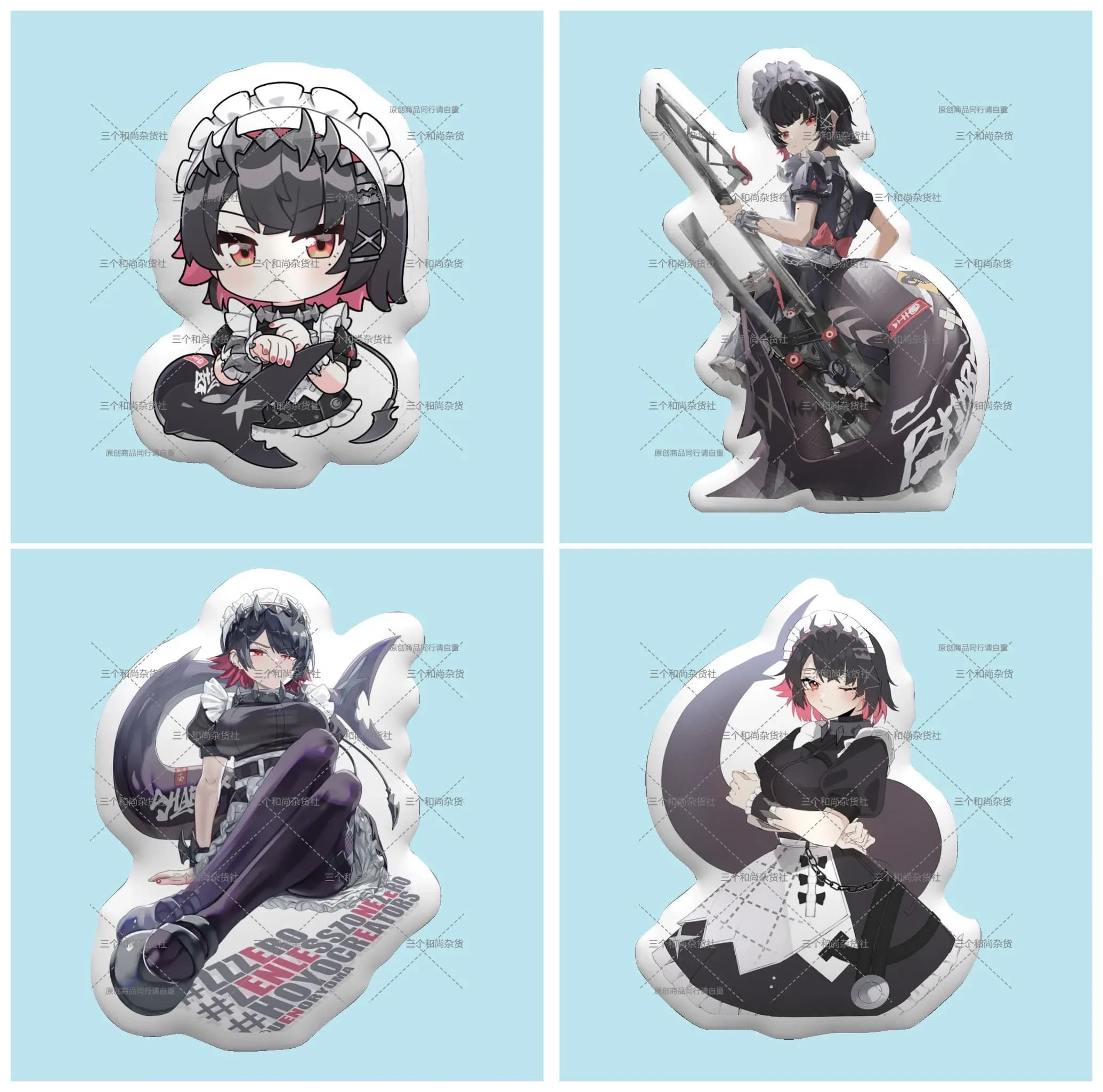 Zenless Zone Zero Ellen Joe Anime Cosplay Studente Cuscini per pisolino Burattino Imbottitura Peluche Cuscino Cuscino per divano Peluche in cotone per cartoni animati