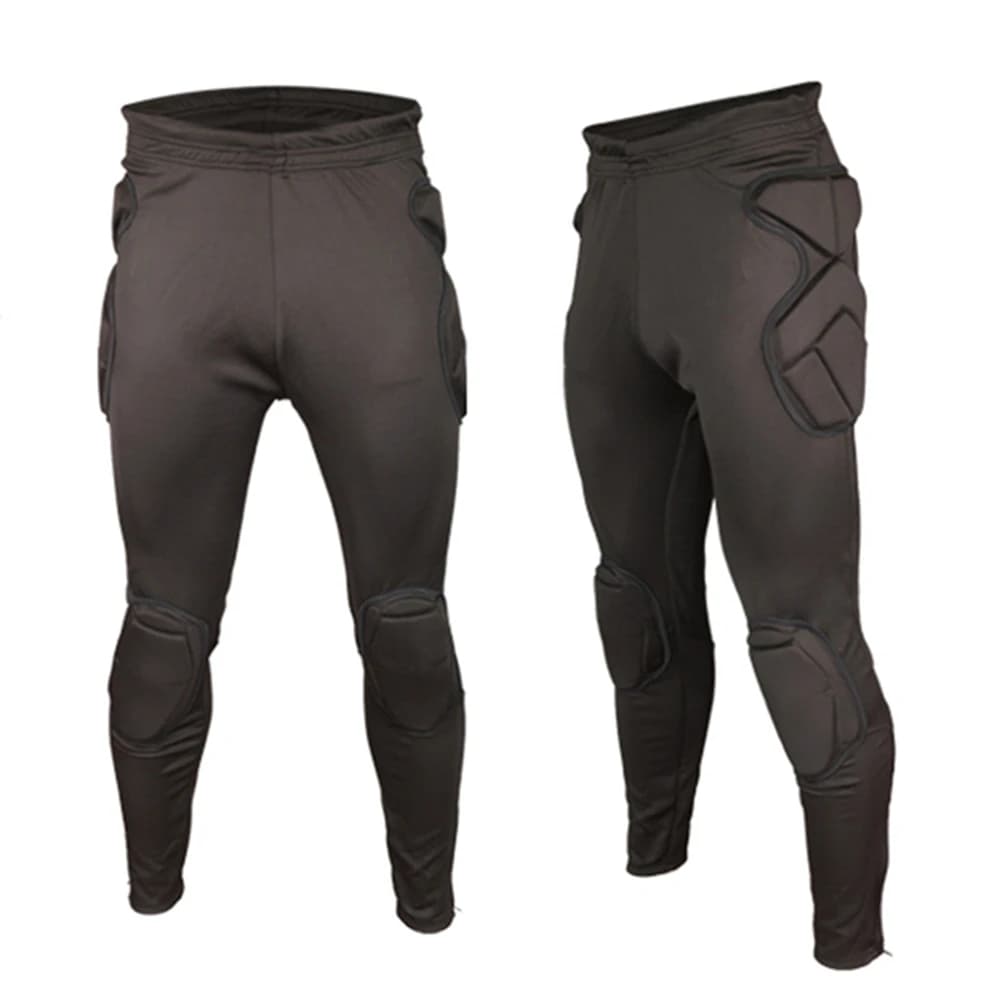 Pantaloni da allenamento per portiere da calcio da uomo EVA addensare spugna protezione ginocchiera da uomo calcio rugby ginocchiera pantaloni lunghi