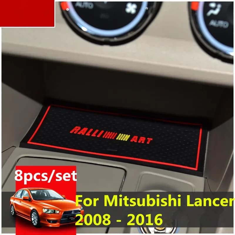 Interir Car Non-slip Car Mat with 3D Rubber Mat for Mitsubishi Lancer 2008 - 2016 Ralliart EVO X Galant Fortis EX