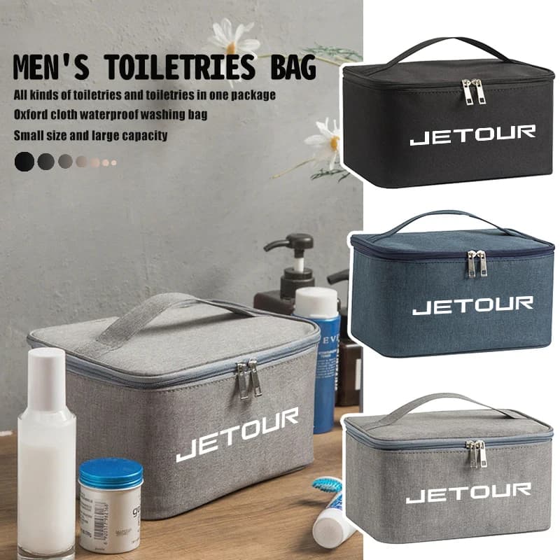 Car Toiletry Bag Waterproof Travel Wash Storage Bag Cosmetic Pounch For Jetour X70 Traveler‌ C-DM Dashing‌ X90 Shanhai X50‌