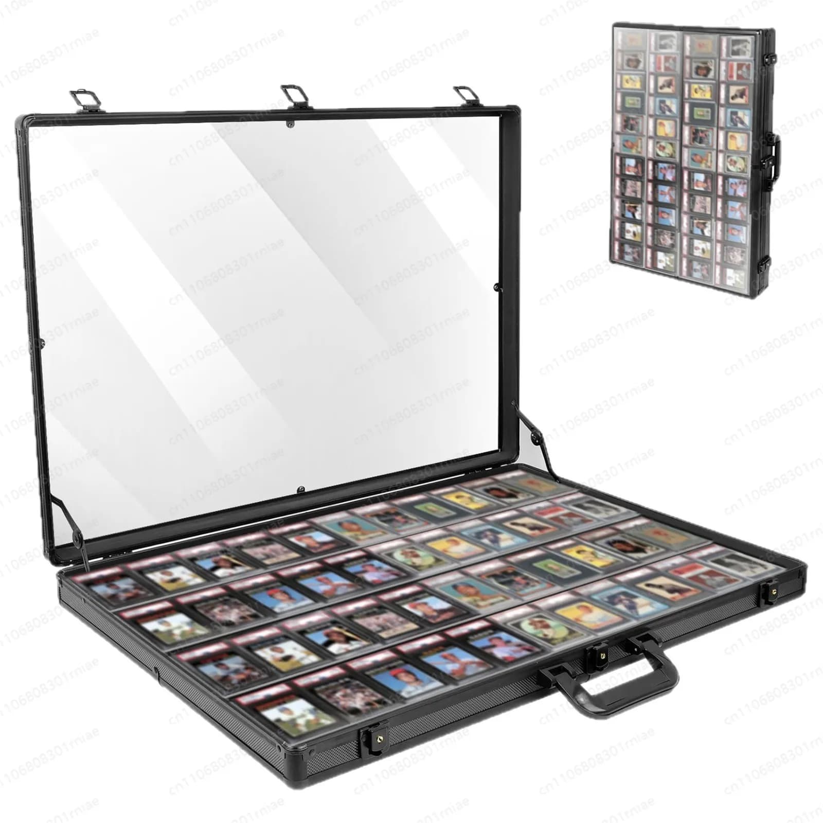 Aluminum Alloy Toolbox Card Silver Storage Box Night Market Stall Box Portable Foldable Factory Wholesale