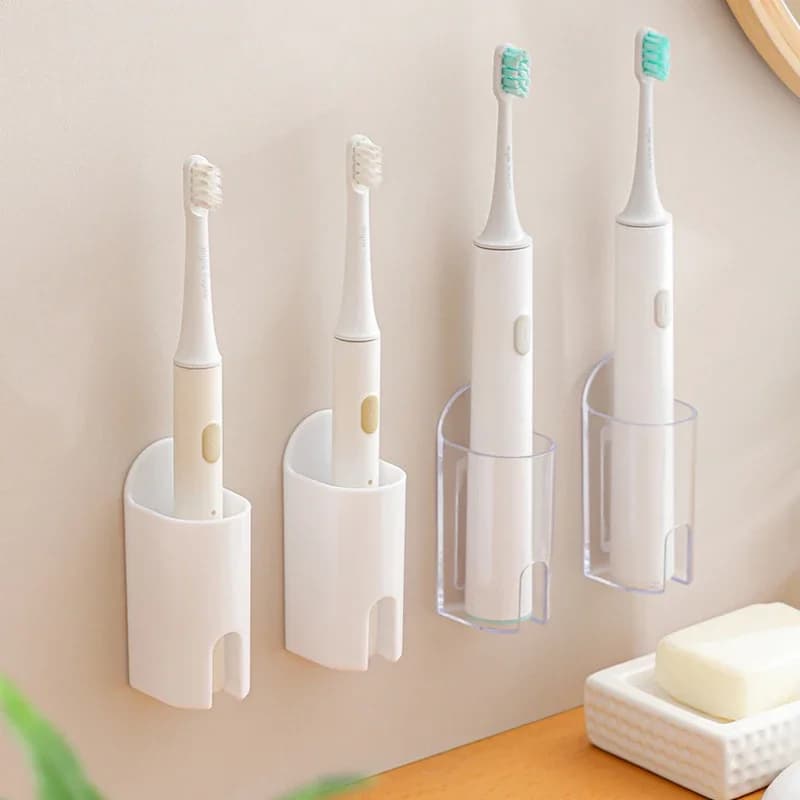 Self-adhesive electric toothbrush holder, toothbrush wall holder, bathroom organizer holder without punching