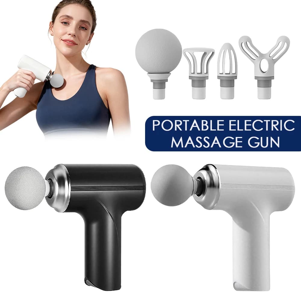 USB Portable Electric Massage Gun, Mini Fascial Massage Gun, High Frequency Vibration, Muscular Massage, Collon Massage