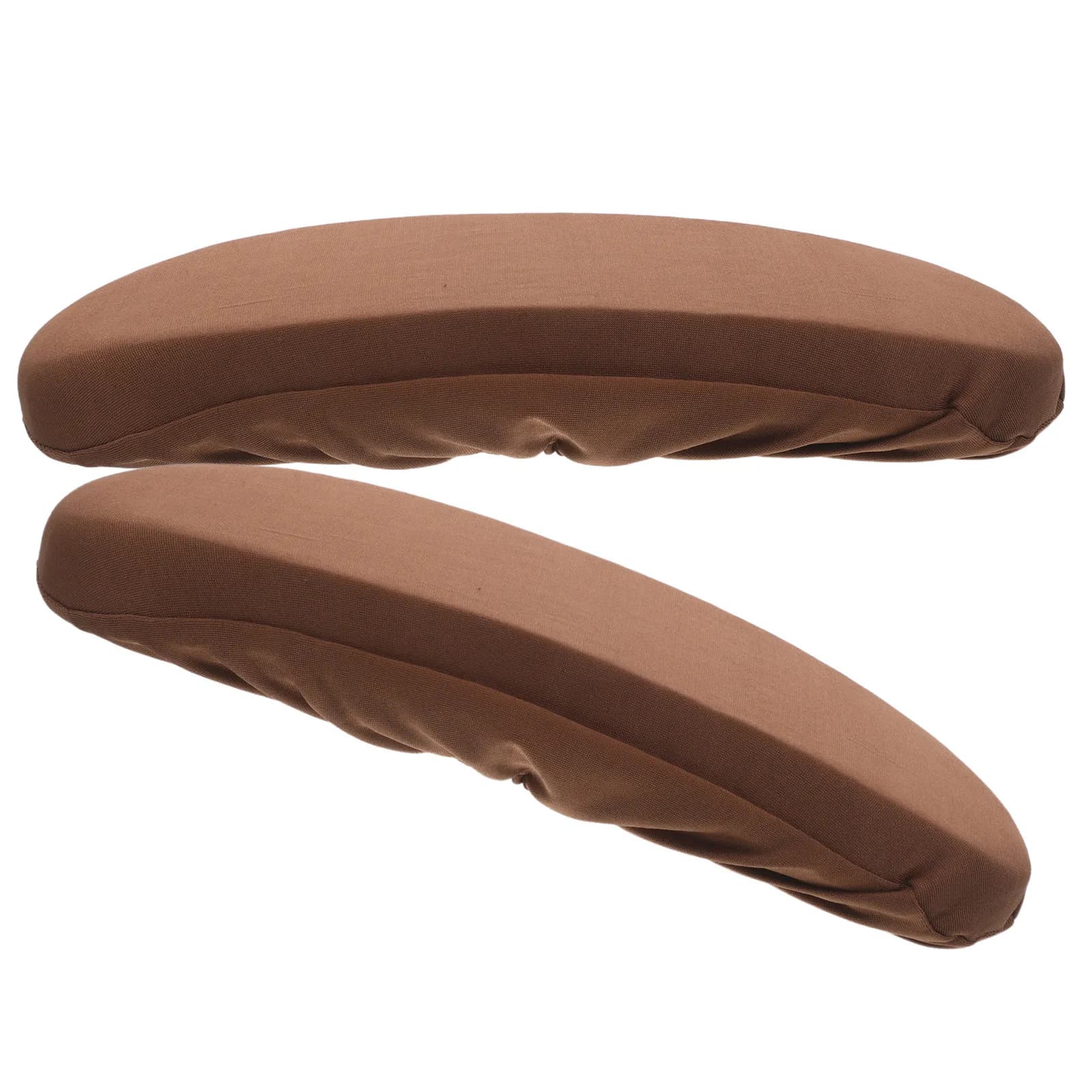 Coppia di Cuscinetti Ergonomici in Memory Foam per Braccioli di Sedie da Ufficio, Supporto Antiscivolo per Braccia, per Sedie da Scrivania e Gaming, Marrone