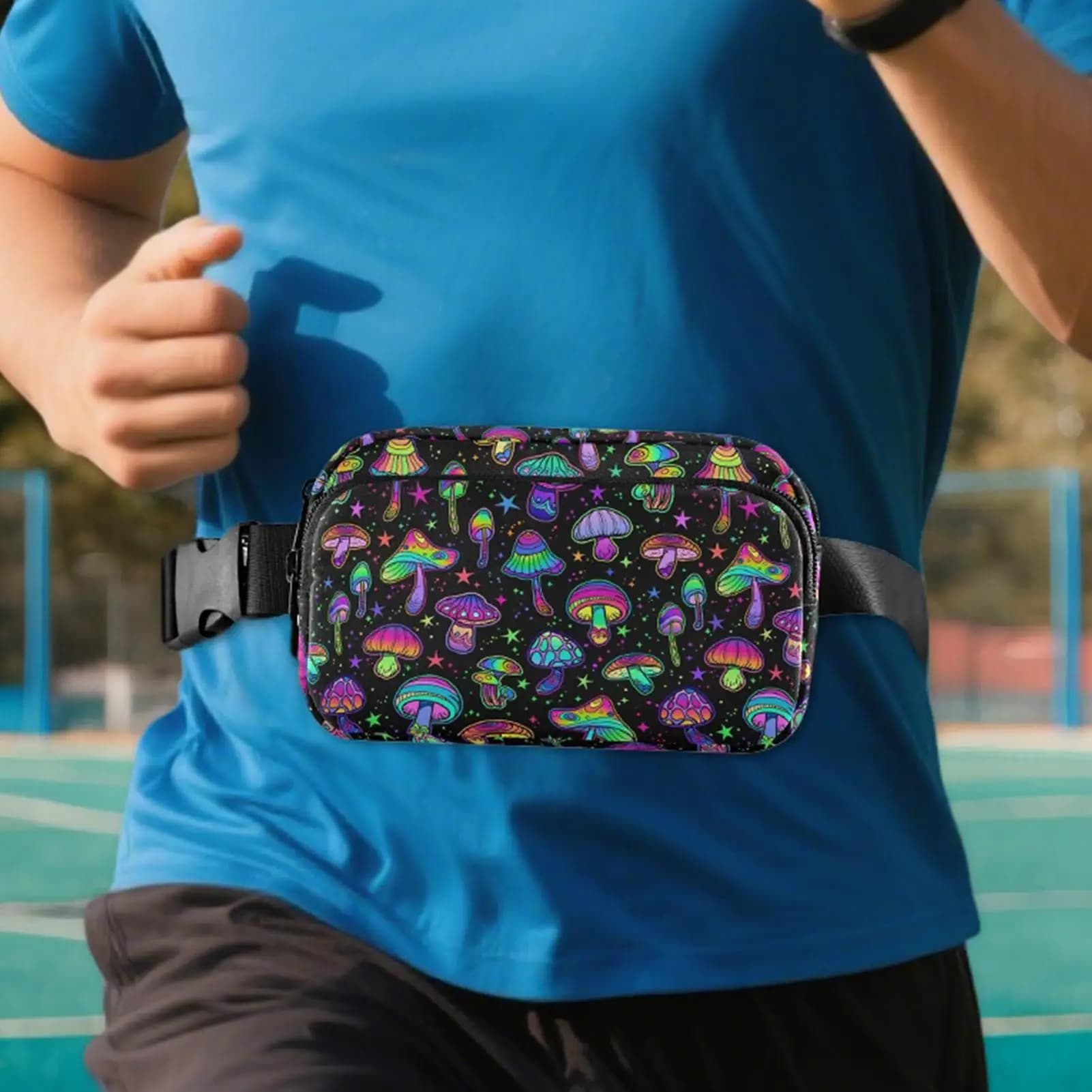 Fashion Waist Packs Adjustable Waterproof Reflective Purse Zipper Unisex Running Belt Bag For Mobile Phone Hiking Casual Tissue