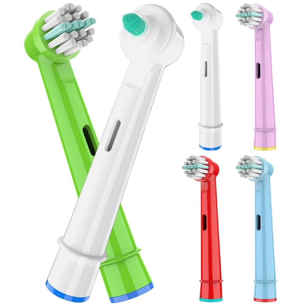 4/8x Testine di Ricambio Compatibili con Spazzolino Elettrico Oral B, 2x Testine Interdentali di Ricambio per 1000, 1500