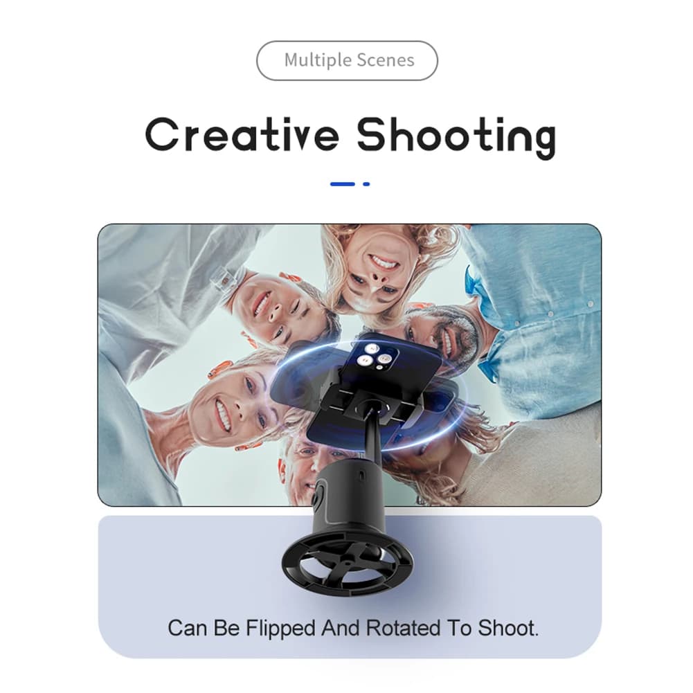Intelligent Smartphone Stabilizer with 360° Rotation, Selfie Auction and Tripod for Direct Photography