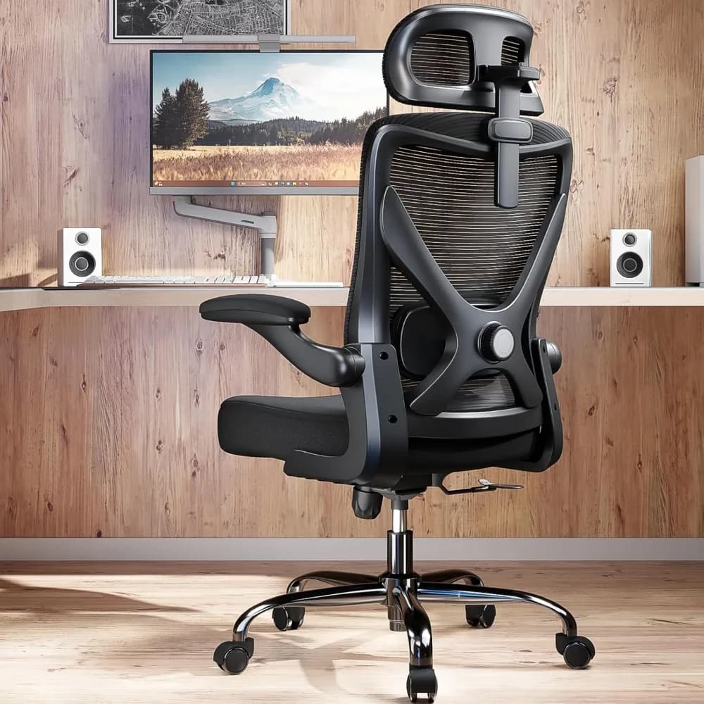 sedia da ufficio ergonomica - sedia da scrivania in rete con supporto lombare regolabile sedie da gioco per computer con schienale alto - ufficio grande e alto c