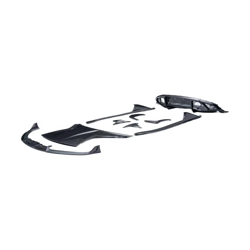 High Quality PK Style Dry Carbon Fiber Body Kits With Front Lip Hood Side Skirts Rear Diffuser Rear Spoiler Fit For Emira