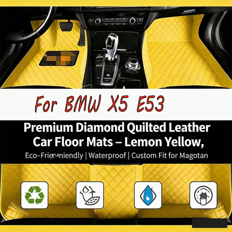 Tappetini Auto Personalizzati per BMW X5 E53 Anni 1999-2006, Accessori Interni per Auto