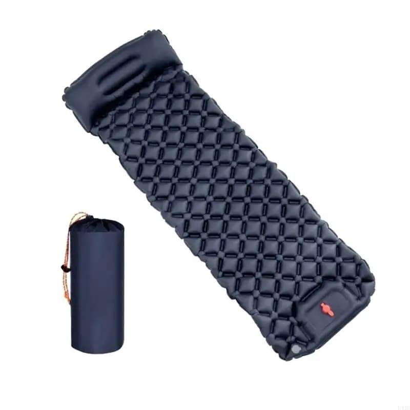 Outdoor Camping Inflatable Mattress Sleep Pad With Pillows Travel Mat