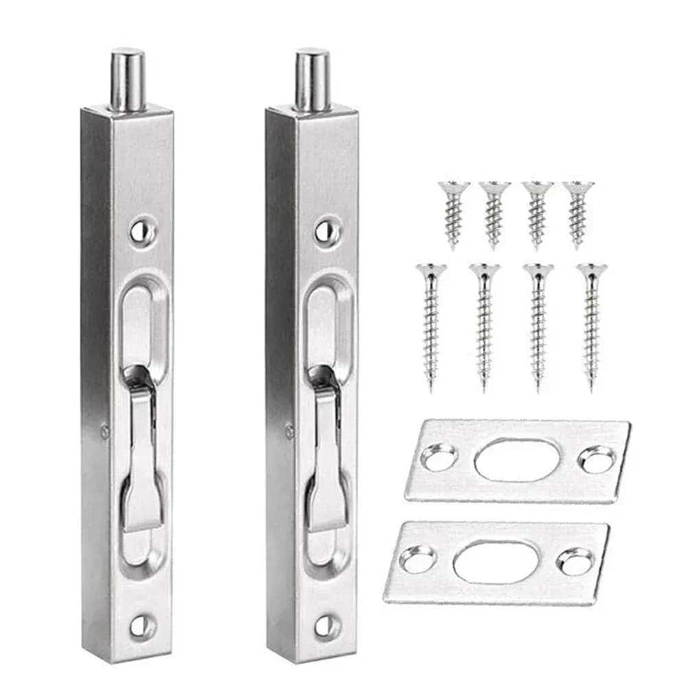 2 pezzi in acciaio inossidabile porta bullone serratura a filo serratura Tiandi porta nascosta chiusura di sicurezza sicurezza domestica hardware antifurto