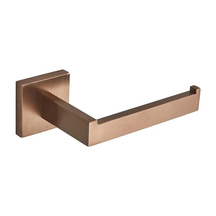Brushed Rose Gold Toilet Paper Holder 16cm Screw Installation Neat and Beautiful Bathroom