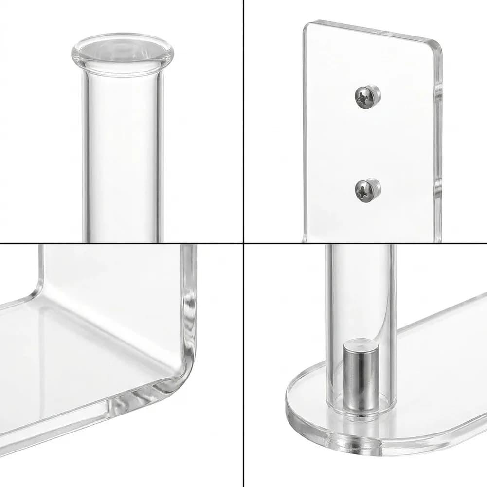2/4x Acrylic- Hat Organizer Hat Rack Wall Mounted Baseball Cap Hanger Hat Hook For Wall Door Closet Storage Hat Organizer Holder