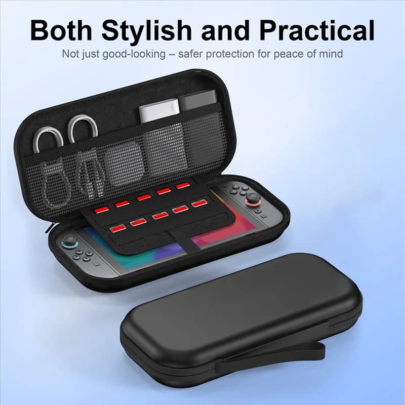 Y45A-Travel Carrying Case Guscio rigido per Nintendo Switch 2, Borsa portaoggetti portatile per console Switch 2 e accessori