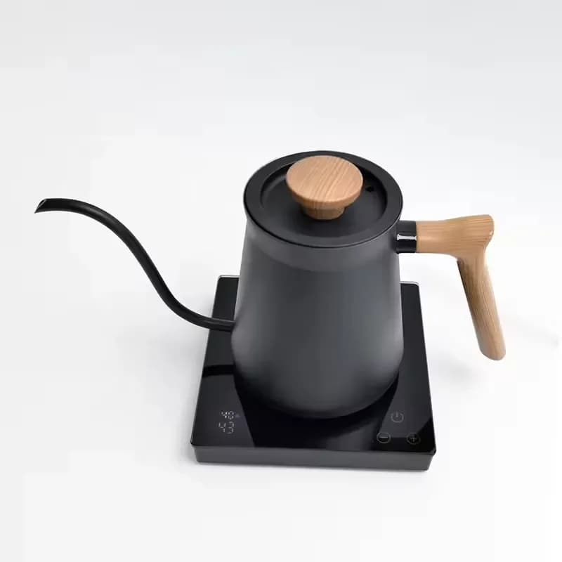 Digital Electric Kettle with Gooseneck Spout Multi Temperature Control 360 Degree Rotating Base Auto Keep Warm Function for