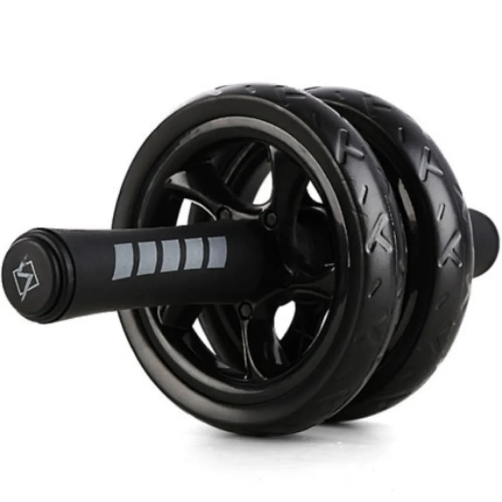 Thicken Abdominal Workout Roller Soft Sponge Grip Double Wheel AB Roller No Noise Non-slip Abdominal Exercise Wheel Beginners