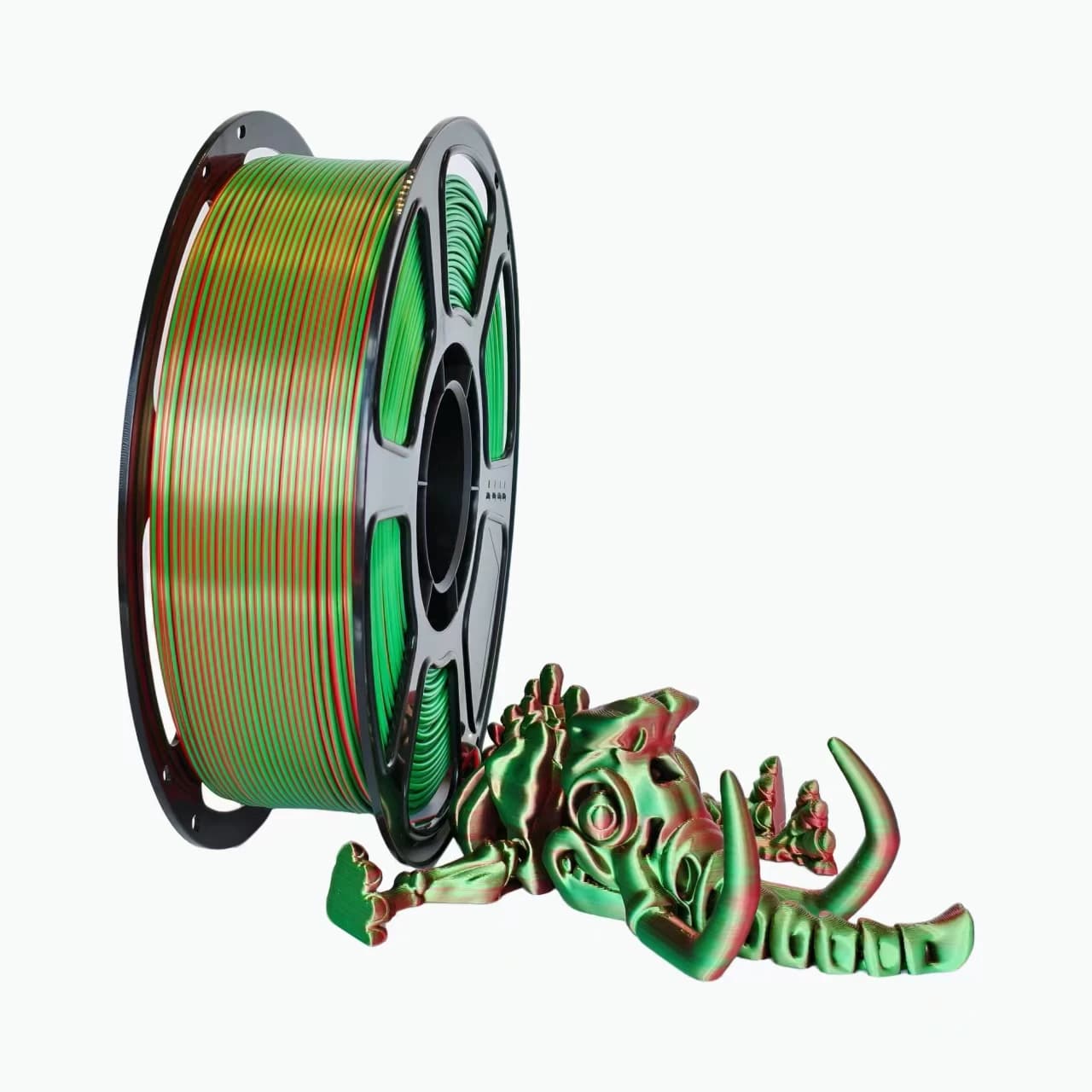 Pla 3D Printing Filament 1.75mm 1kg 3D Printing Supplies Pla Silk Red Green Material Silk Double Color