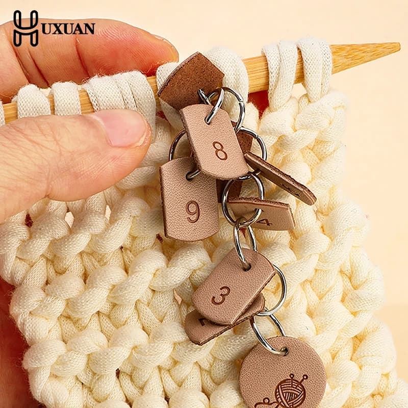 【Nuovo】Marcatori per punti con numeri Catena di perline Multifunzione Uncinetto Pennarelli digitali per uncinetto Marcatori per maglieria Accessori per cucire fai da te