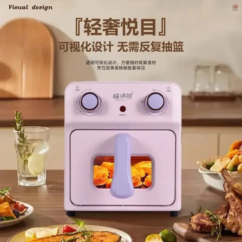 Fully Automatic 6 Liters Indoor Air Fryer, Smoke Free Electric Oven, Intelligent Fryer
