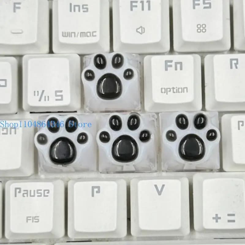 652F Resin Keycaps Claw Keycap with Backlights For Mechanical Keyboards Translucently Keycap Personality