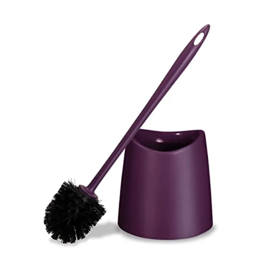 Toilet Brush Cleaner and Holder Toilet Bowl Cleaner Brush with Scrubbing Wand, Brush and Storage Caddy for Easy Bathroom Cleani