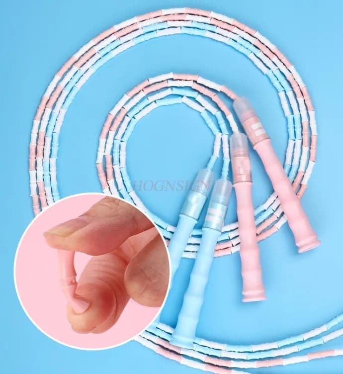 Children's Bamboo Jumping Rope Kindergarten Beginner, Special Rope for Fitness and Sports
