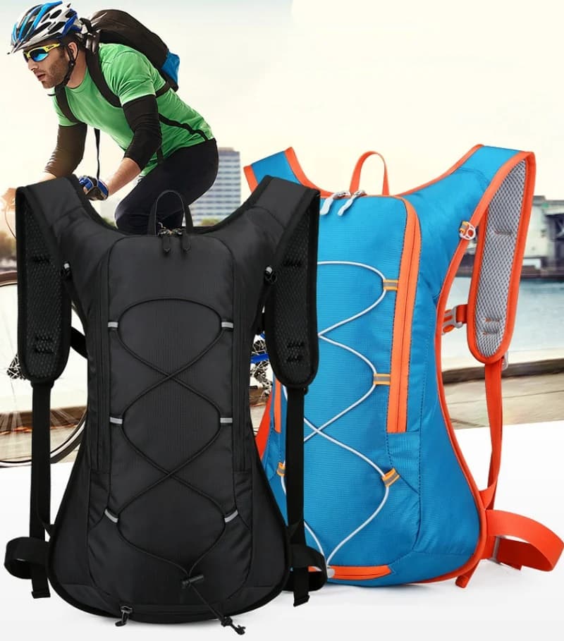 Zaino da 12L per Sport all'Aperto, Ciclismo, Corsa, Escursionismo, con Scomparto per Casco, Impermeabile, Ultraleggero, per Viaggi