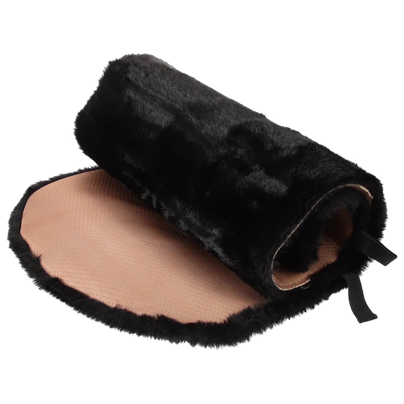 Cuscino per Sedile Auto in Pelo di Coniglio, Coprisedile Riscaldante Morbido e Confortevole, Antiscivolo, Universale, Rimovibile e Lavabile, Accessorio per Auto