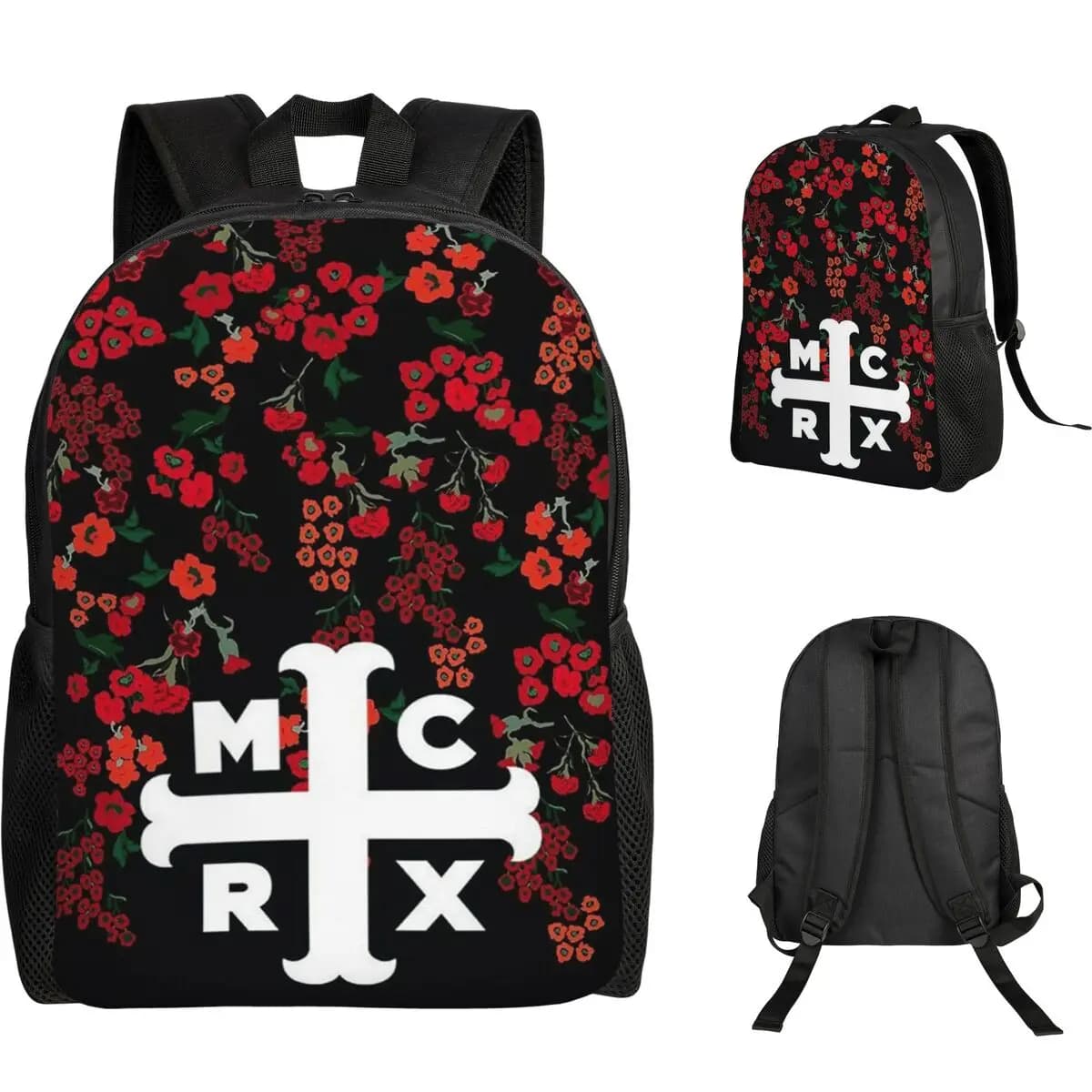 My Chemical Romance Band Backpack Student Boys Girls BookBag School Bag Computer Shoulder Bags