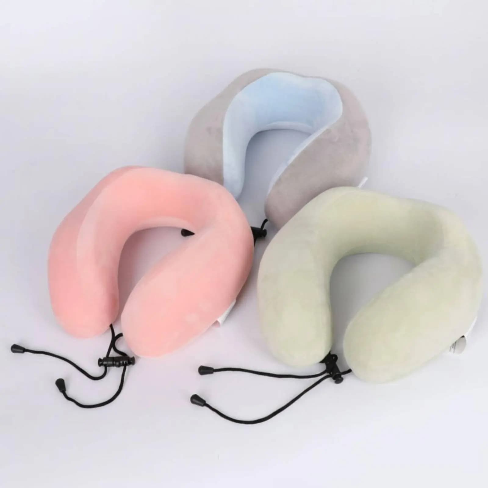 Cuscino da Viaggio a Forma di U in Materiale Traspirante, Supporto Ergonomico per il Collo, Fodera Rimovibile e Lavabile per Pendolari