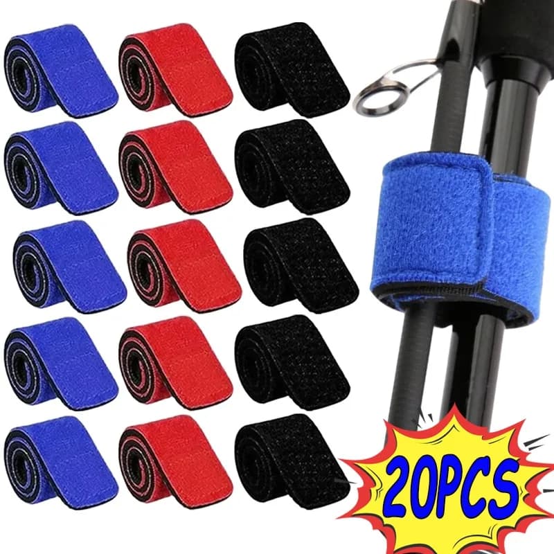 Fishing rod Belt Elastic Wrap Fishing Band Rod Door Handles Fasteners Outdoor Fish Tool Accessories