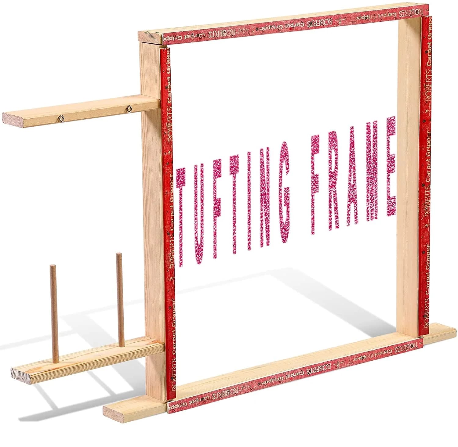 70x70cm Tufting Frame Large tuft Frame Rug tuft Frame, Punch Needle Frame Tufting Carpet Making Frame use with Tufting Guns