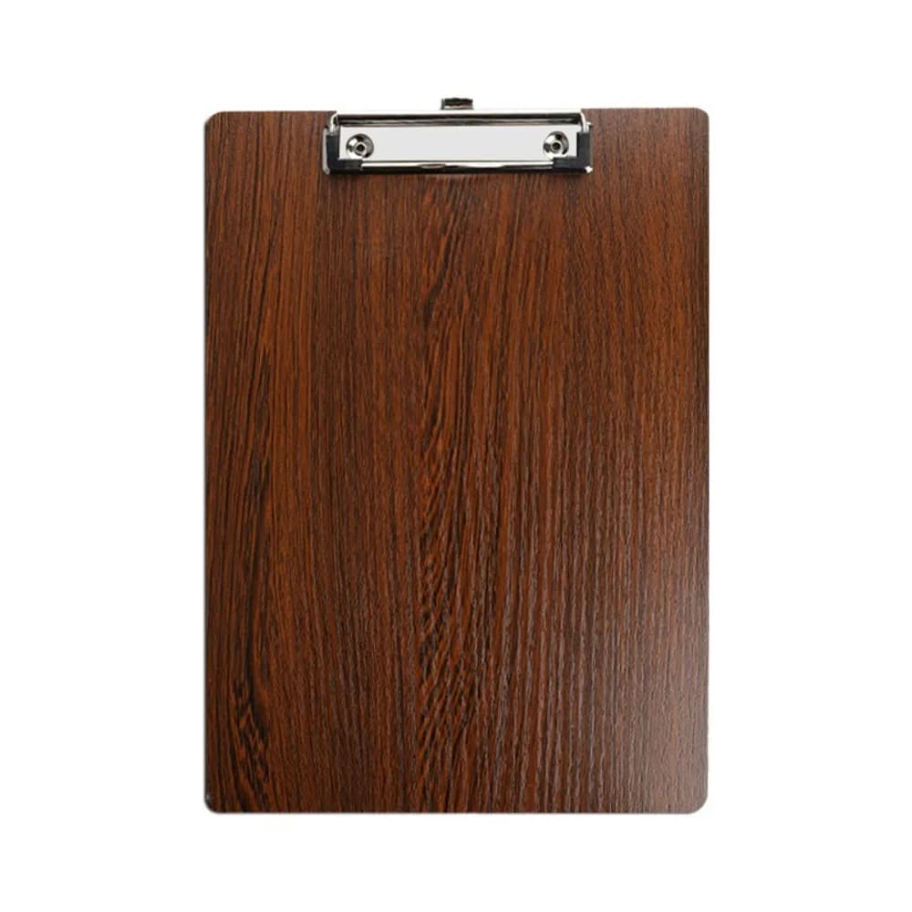 Wooden A4 Memo Folder Reinforced Hardboard Document Holder Heavy-Duty Clip Rounded Corner File Clip Board Sketching Board