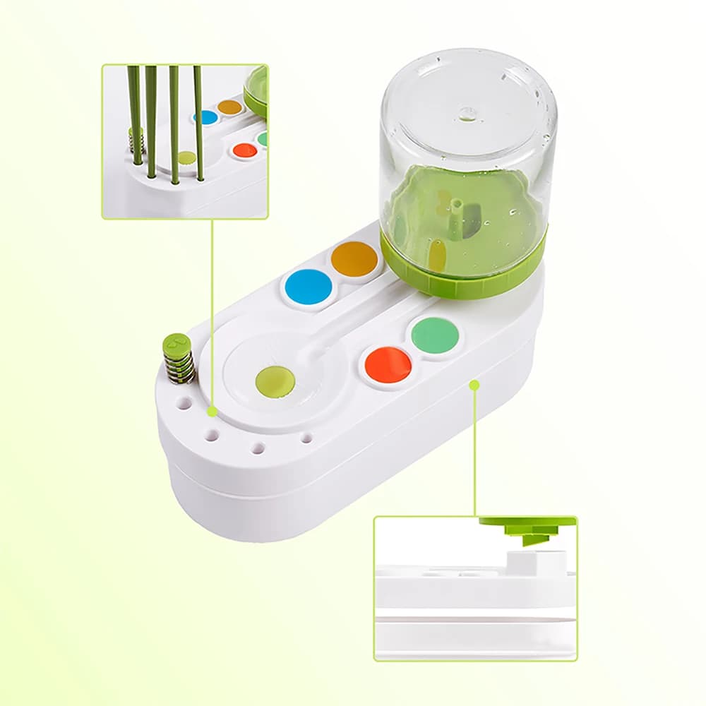 1PC nuovo detergente per pennelli con pulsante di scarico circolazione automatica dell'acqua macchina per la pulizia dei pennelli secchio per la pulizia strumenti artistici
