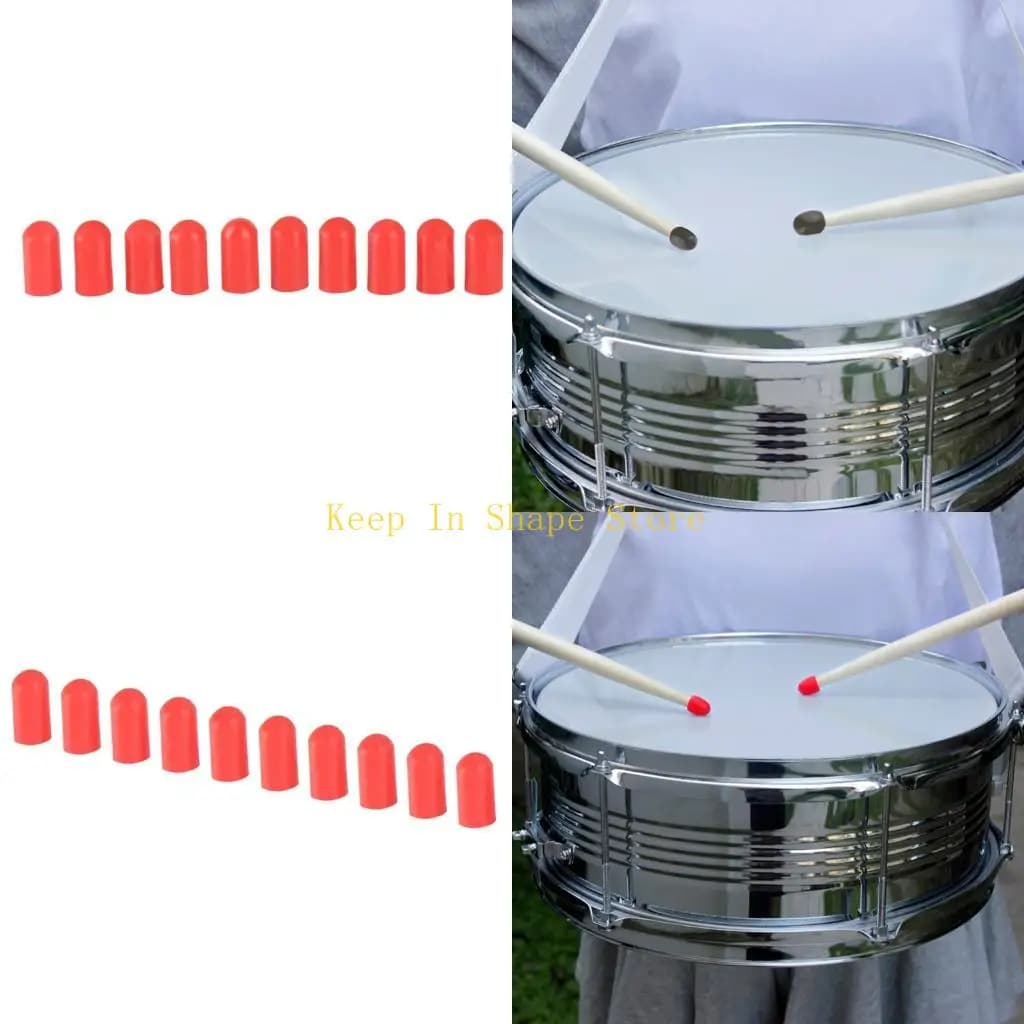 U1JC 10 Pack Drum Silencers Pads with Shock Absorption Feature Drumstick Mutes