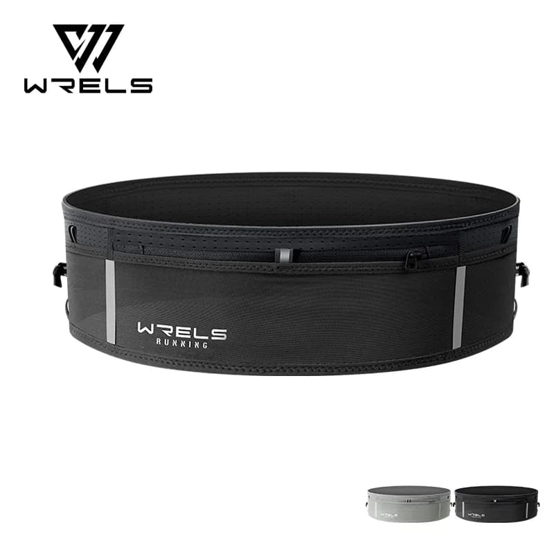 WRELS Running Waist Bag Men Women Invisible Elastic Running Belt Hydration Waist Pack Phone Waist Belt Bag Gym Fitness Marathon