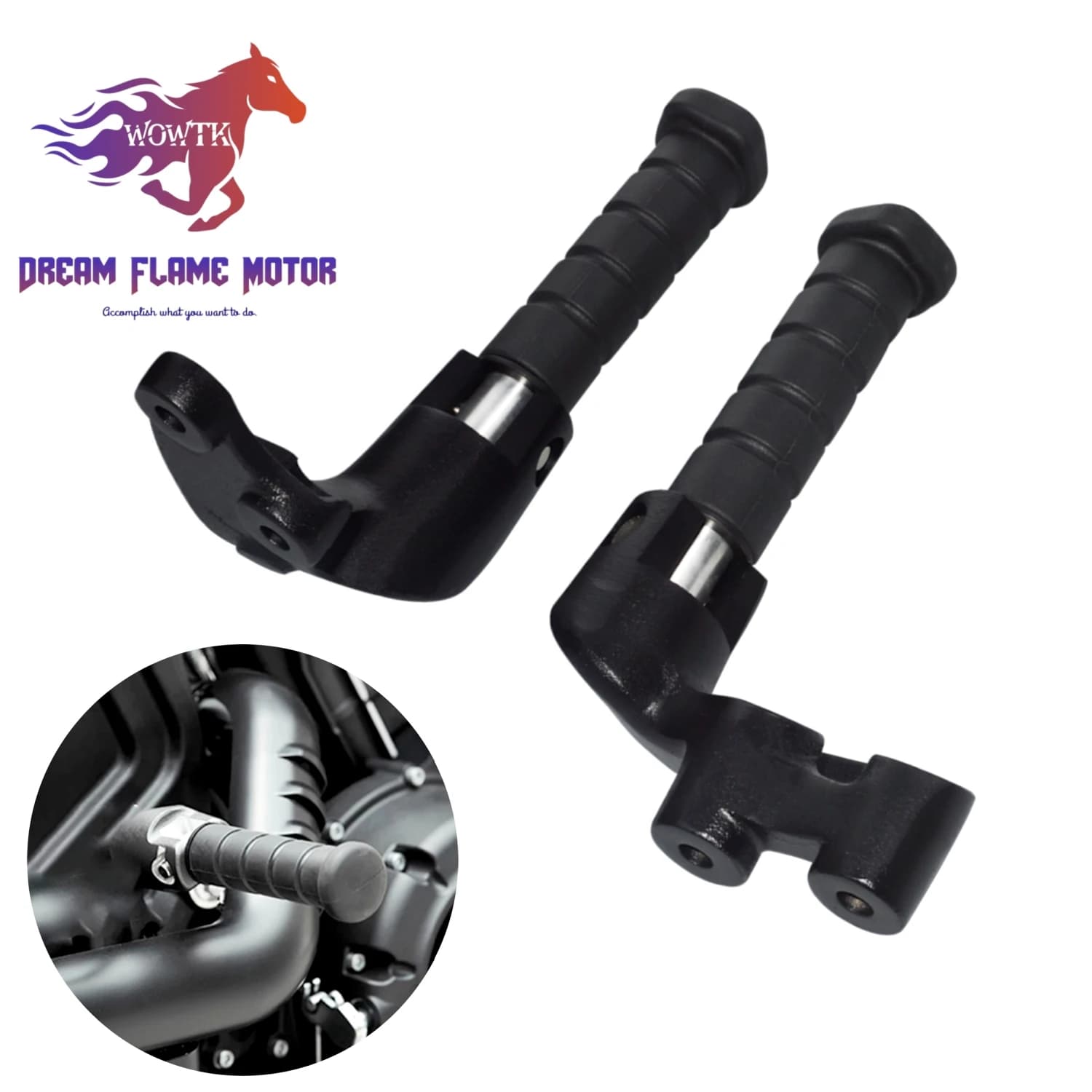 Pedane per moto Kit di montaggio poggiapiedi posteriore passeggero Per Indian Scout 2015-2024 Scout Bobber 2018-2024 Scout Sixty 2016-2024 Rogue Pieghevole a 90°