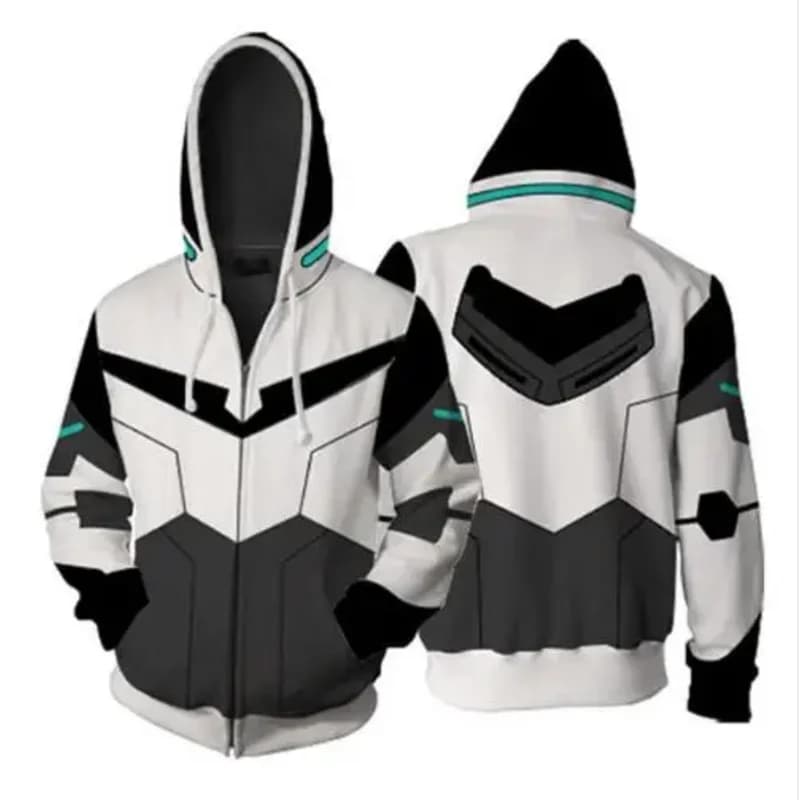 Voltron Legendary Defender Lance Costume Cosplay Giacca con cappuccio per lancia per costumi di Halloween Uomo Donna Felpa con cappuccio anime Taglie forti