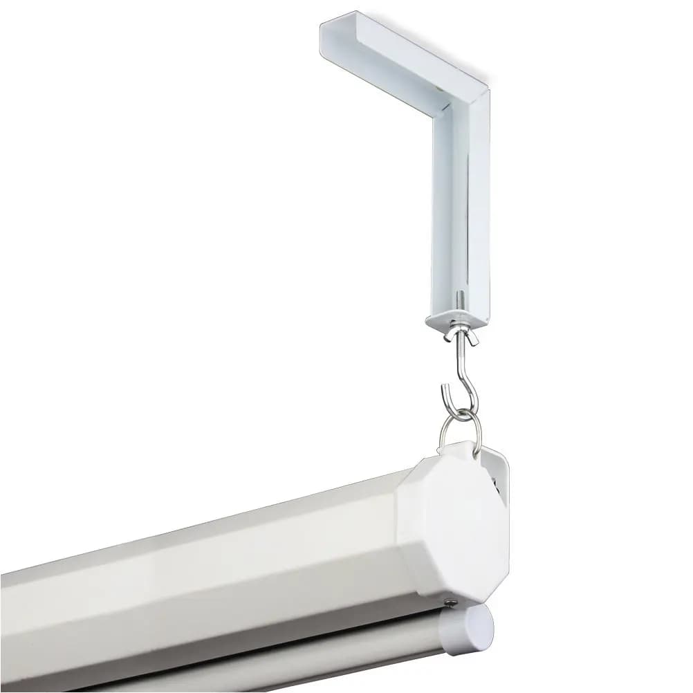 2Pcs Projector Screen Ceiling Mount Brackets Metal Hooks Stable Support for Home Office Classroom Projector Accessories