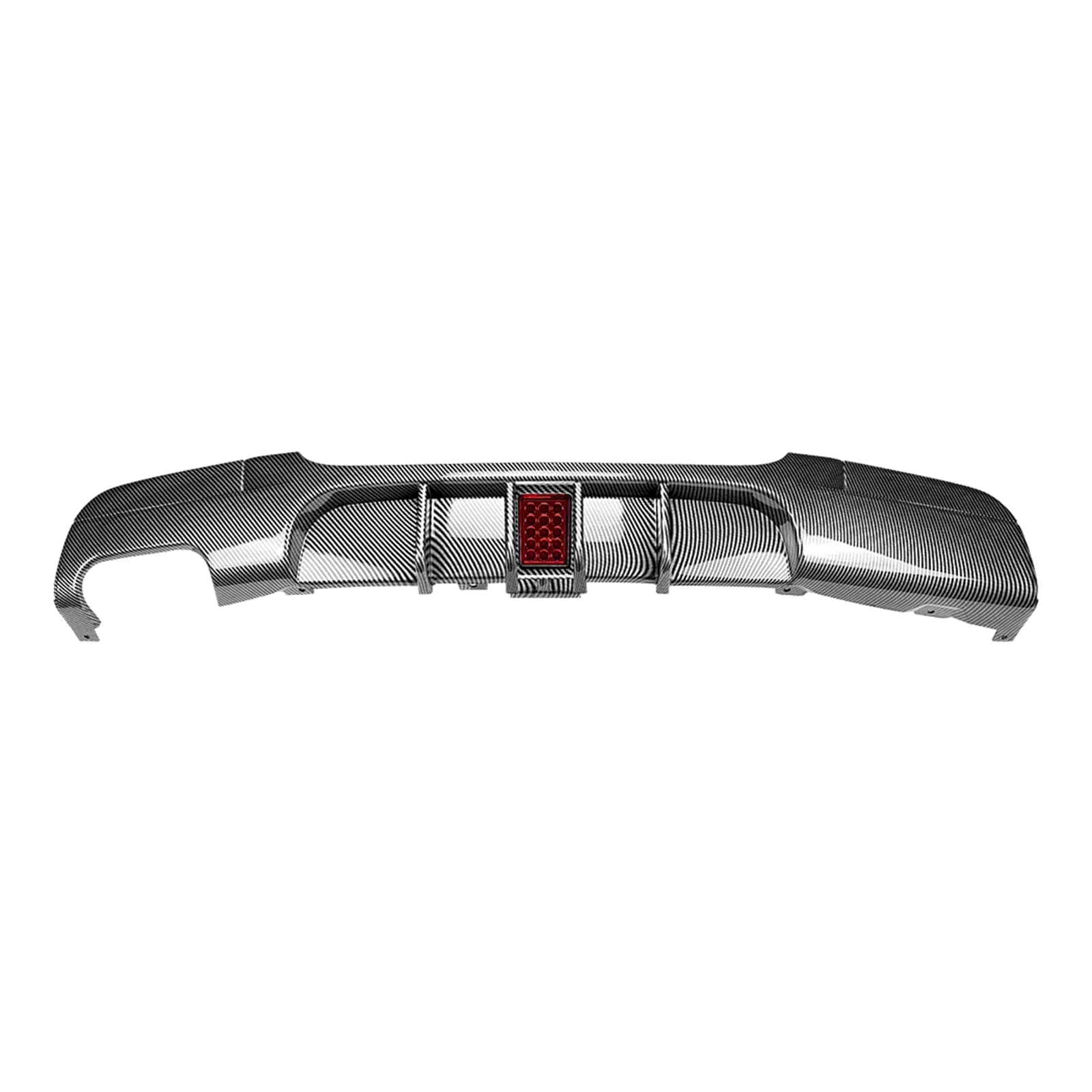 Car Rear Bumper Diffuser Lip Trim Dualout Single Side With Light For BMW 3 Series E90 E91 M Sport 2005-2012