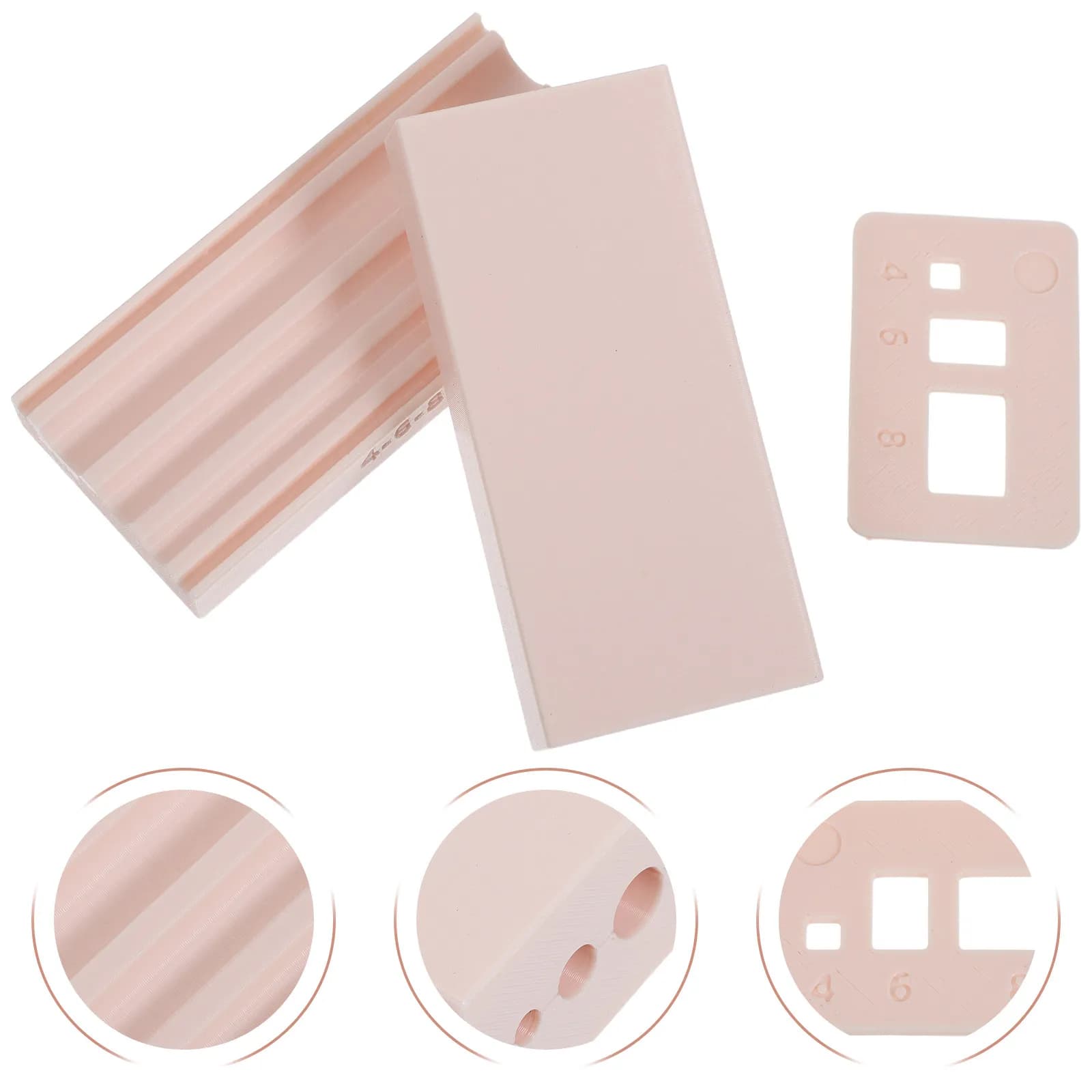 Set of 2 Molds for Polymeric Clay Beads, Round Beading Tool, Jewelry, Earrings and Bracelets, 4 6 8mm