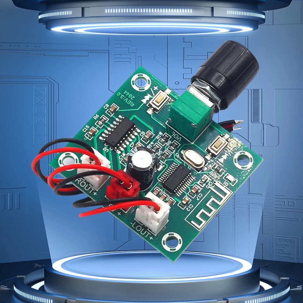 PAM8403 DIY Wireless Speaker Amplifier Board Ultra Clear Bluetooth-compatible 5.0 Stereo Amplifier Board 2x5W DC5V 2 Channel